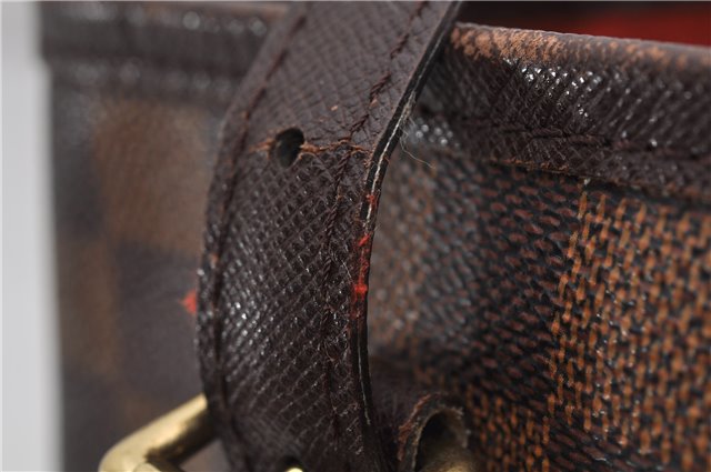 Authentic Louis Vuitton Damier Marais Bucket Shoulder Tote Bag N42240 LV 9509E