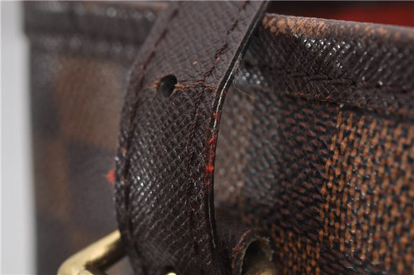 Authentic Louis Vuitton Damier Marais Bucket Shoulder Tote Bag N42240 LV 9509E