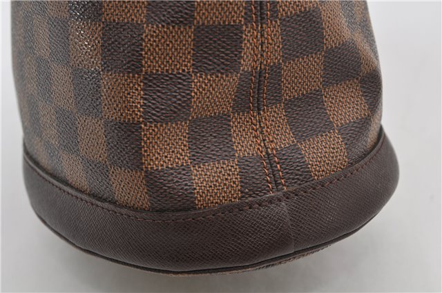 Authentic Louis Vuitton Damier Marais Bucket Shoulder Tote Bag N42240 LV 9509E