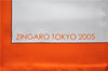 Authentic HERMES Carre 65 Scarf "ZINGARO TOKYO 2005" Silk Orange 9511D