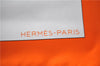 Authentic HERMES Carre 65 Scarf "ZINGARO TOKYO 2005" Silk Orange 9511D