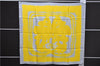 Authentic HERMES Carre 90 Scarf "BRIDES de GALA WASH" Silk Gray Box 9513D