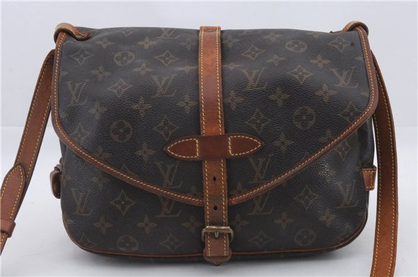 Auth Louis Vuitton Monogram Saumur 30 Shoulder Cross Body Bag M42256 LV 9516C