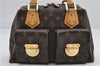 Authentic Louis Vuitton Monogram Manhattan PM Hand Bag Purse M40026 LV 9516E