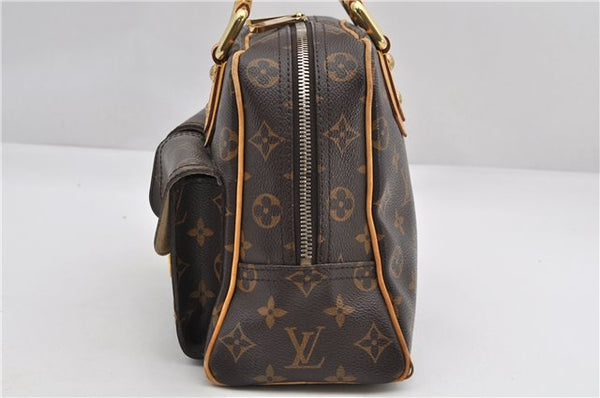 Authentic Louis Vuitton Monogram Manhattan PM Hand Bag Purse M40026 LV 9516E