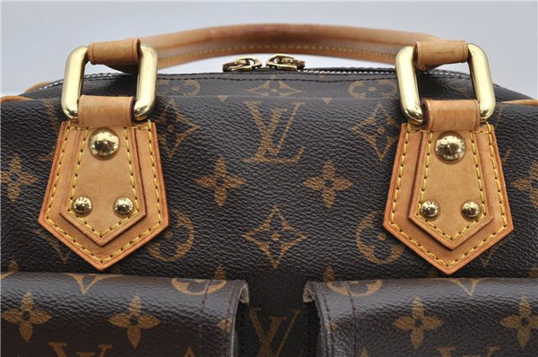 Authentic Louis Vuitton Monogram Manhattan PM Hand Bag Purse M40026 LV 9516E