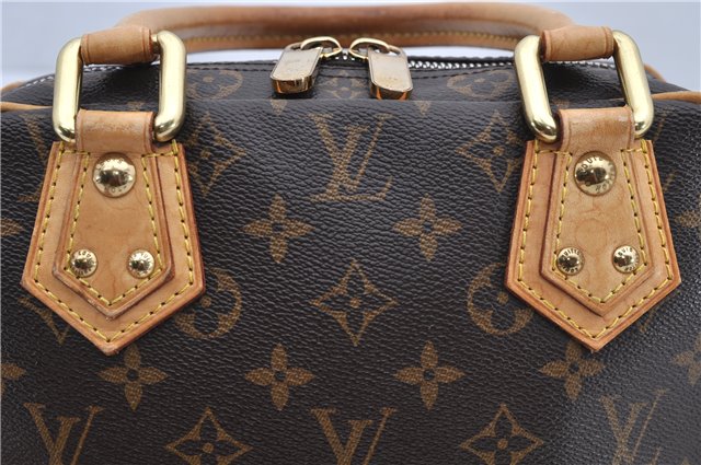 Authentic Louis Vuitton Monogram Manhattan PM Hand Bag Purse M40026 LV 9516E
