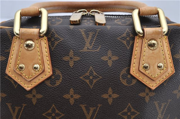 Authentic Louis Vuitton Monogram Manhattan PM Hand Bag Purse M40026 LV 9516E
