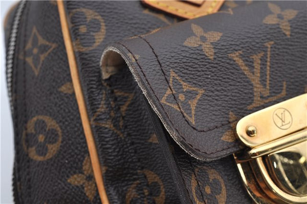 Authentic Louis Vuitton Monogram Manhattan PM Hand Bag Purse M40026 LV 9516E
