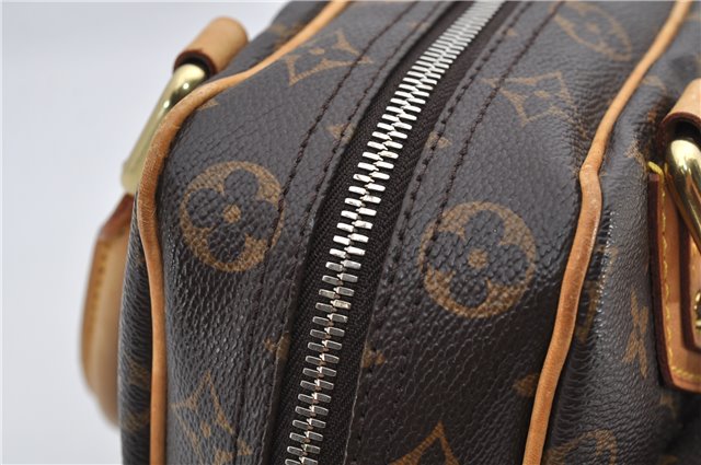 Authentic Louis Vuitton Monogram Manhattan PM Hand Bag Purse M40026 LV 9516E