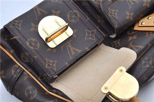 Authentic Louis Vuitton Monogram Manhattan PM Hand Bag Purse M40026 LV 9516E