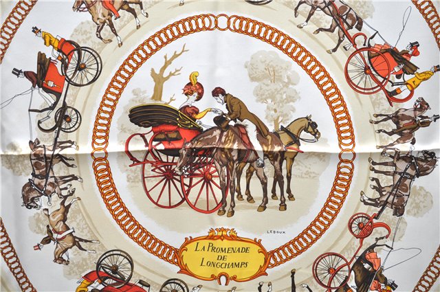 Auth HERMES Carre 90 Scarf 