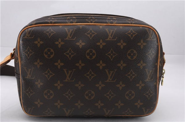 Authentic Louis Vuitton Monogram Reporter PM Shoulder Cross Bag M45254 LV 9517E