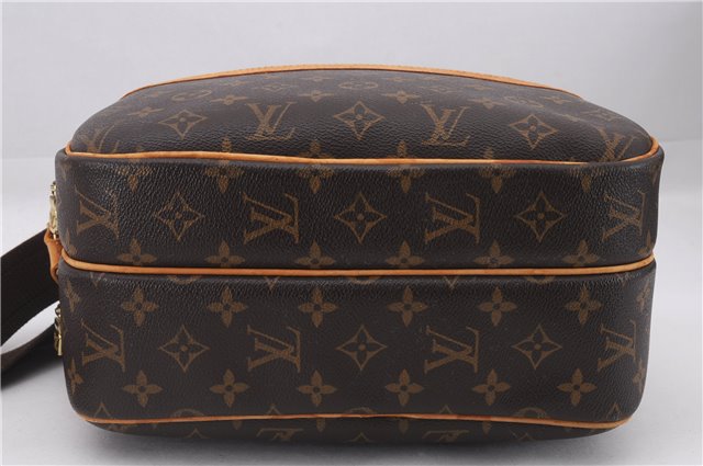 Authentic Louis Vuitton Monogram Reporter PM Shoulder Cross Bag M45254 LV 9517E