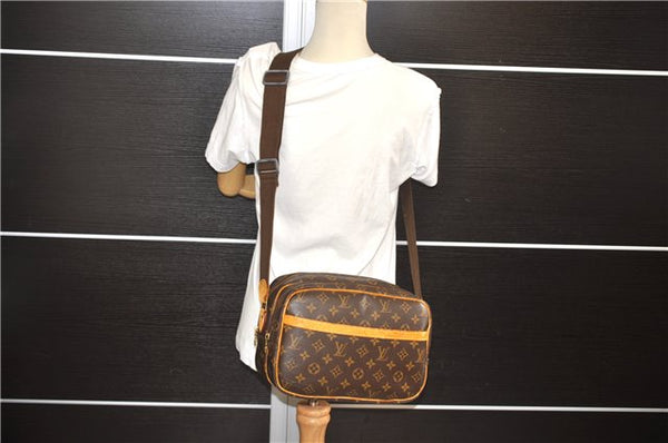 Authentic Louis Vuitton Monogram Reporter PM Shoulder Cross Bag M45254 LV 9517E