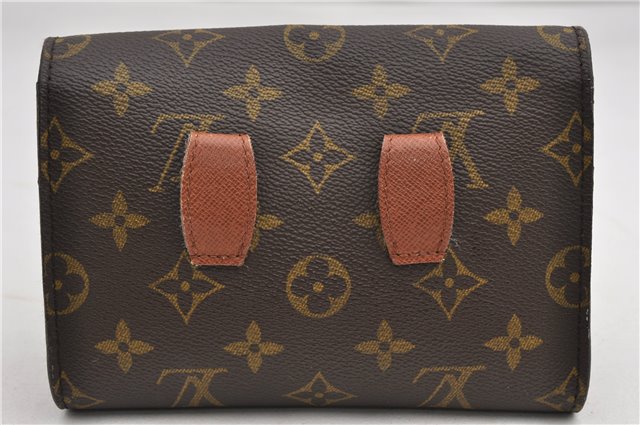 Authentic Louis Vuitton Monogram Pochette Arche Pouch Waist Bag M51975 LV 9519E