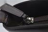 Authentic BURBERRY Leather Nova Check Canvas Shoulder Cross Body Bag Brown 9520E