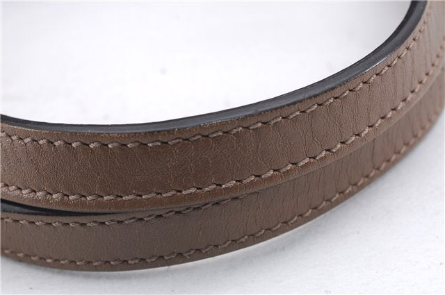 Authentic GUCCI Craft Shoulder Tote Bag Denim Leather 348715 Blue Brown 9522D