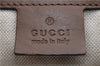 Authentic GUCCI Craft Shoulder Tote Bag Denim Leather 348715 Blue Brown 9522D