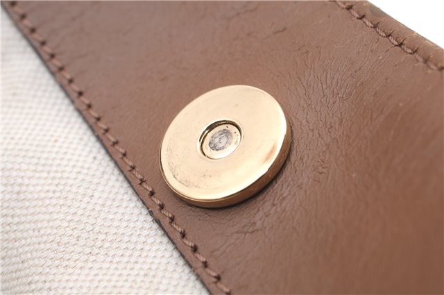 Authentic GUCCI Craft Shoulder Tote Bag Denim Leather 348715 Blue Brown 9522D