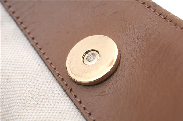 Authentic GUCCI Craft Shoulder Tote Bag Denim Leather 348715 Blue Brown 9522D