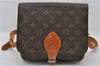 Authentic Louis Vuitton Monogram Cartouchiere MM M51253 Shoulder Cross Bag 9522E