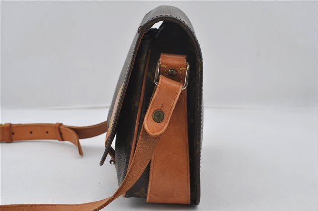 Authentic Louis Vuitton Monogram Cartouchiere MM M51253 Shoulder Cross Bag 9522E