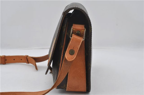 Authentic Louis Vuitton Monogram Cartouchiere MM M51253 Shoulder Cross Bag 9522E