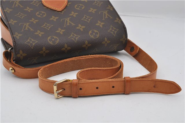 Authentic Louis Vuitton Monogram Cartouchiere MM M51253 Shoulder Cross Bag 9522E
