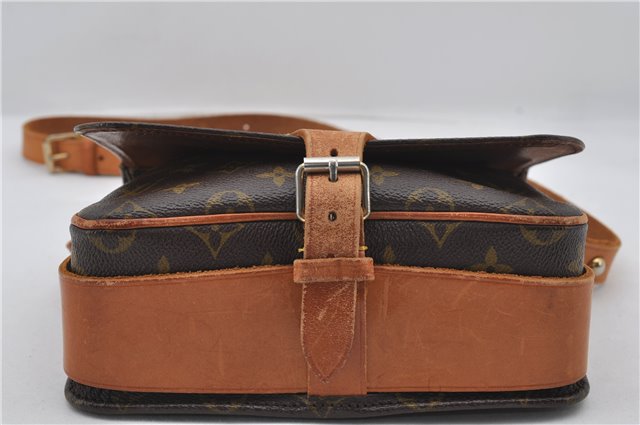 Authentic Louis Vuitton Monogram Cartouchiere MM M51253 Shoulder Cross Bag 9522E