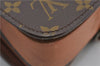 Authentic Louis Vuitton Monogram Cartouchiere MM M51253 Shoulder Cross Bag 9522E