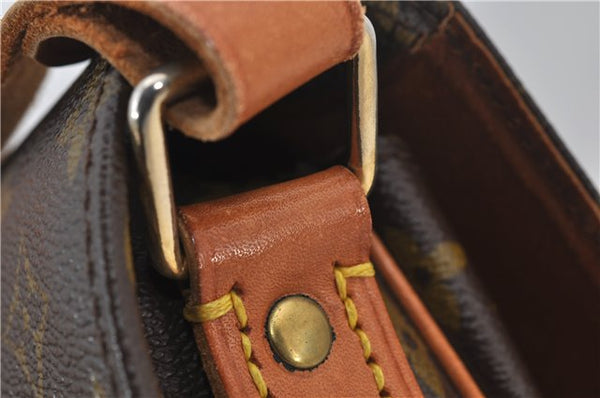 Authentic Louis Vuitton Monogram Cartouchiere MM M51253 Shoulder Cross Bag 9522E