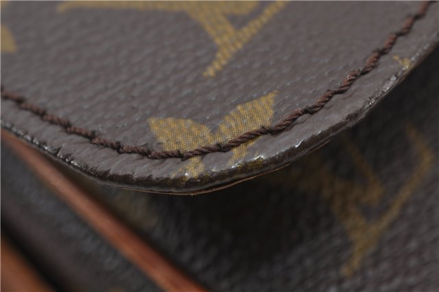 Authentic Louis Vuitton Monogram Cartouchiere MM M51253 Shoulder Cross Bag 9522E