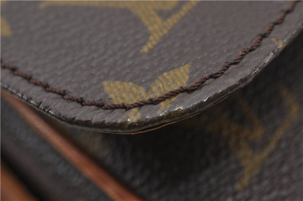 Authentic Louis Vuitton Monogram Cartouchiere MM M51253 Shoulder Cross Bag 9522E
