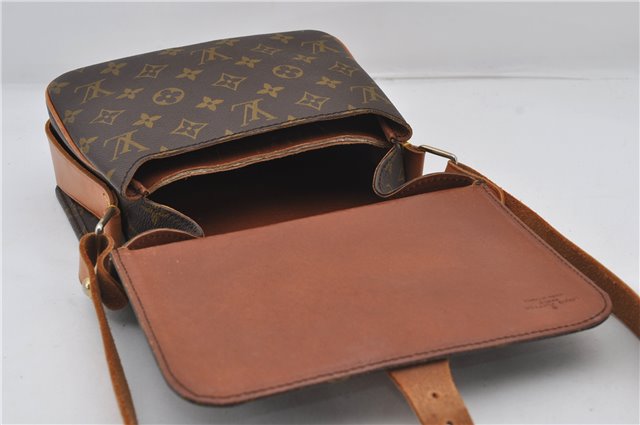 Authentic Louis Vuitton Monogram Cartouchiere MM M51253 Shoulder Cross Bag 9522E