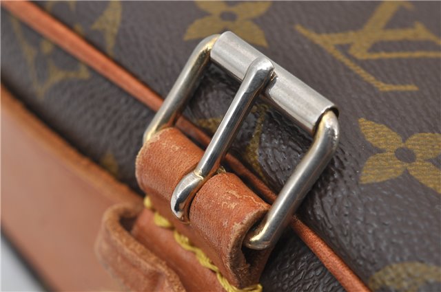 Authentic Louis Vuitton Monogram Cartouchiere MM M51253 Shoulder Cross Bag 9522E