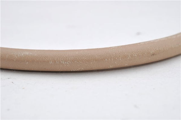 Authentic GUCCI Shoulder Hand Bag Purse GG Canvas Leather 01234 Beige 9523F