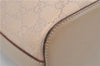 Authentic GUCCI Shoulder Hand Bag Purse GG Canvas Leather 01234 Beige 9523F