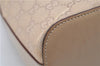 Authentic GUCCI Shoulder Hand Bag Purse GG Canvas Leather 01234 Beige 9523F