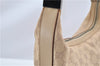 Authentic GUCCI Shoulder Hand Bag Purse GG Canvas Leather 01234 Beige 9523F