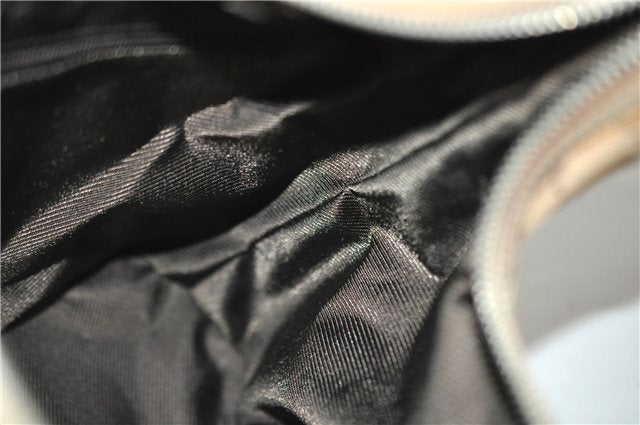 Authentic GUCCI Shoulder Hand Bag Purse GG Canvas Leather 01234 Beige 9523F