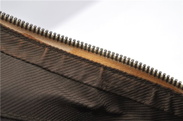 Authentic GUCCI Shoulder Hand Bag Purse GG Canvas Leather 01234 Beige 9523F