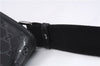 Authentic GUCCI GG Imprime Shoulder Cross Bag GG PVC Leather 201732 Black 9525D