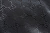 Authentic GUCCI GG Imprime Shoulder Cross Bag GG PVC Leather 201732 Black 9525D