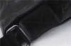 Authentic GUCCI GG Imprime Shoulder Cross Bag GG PVC Leather 201732 Black 9525D