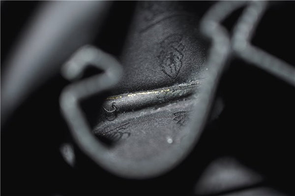 Authentic GUCCI GG Imprime Shoulder Cross Bag GG PVC Leather 201732 Black 9525D