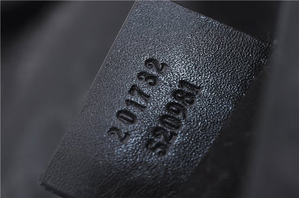 Authentic GUCCI GG Imprime Shoulder Cross Bag GG PVC Leather 201732 Black 9525D