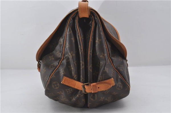 Authentic Louis Vuitton Monogram Saumur 35 Shoulder Cross Bag M42254 LV 9525E