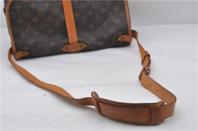 Authentic Louis Vuitton Monogram Saumur 35 Shoulder Cross Bag M42254 LV 9525E