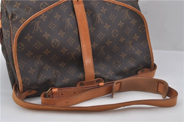 Authentic Louis Vuitton Monogram Saumur 35 Shoulder Cross Bag M42254 LV 9525E
